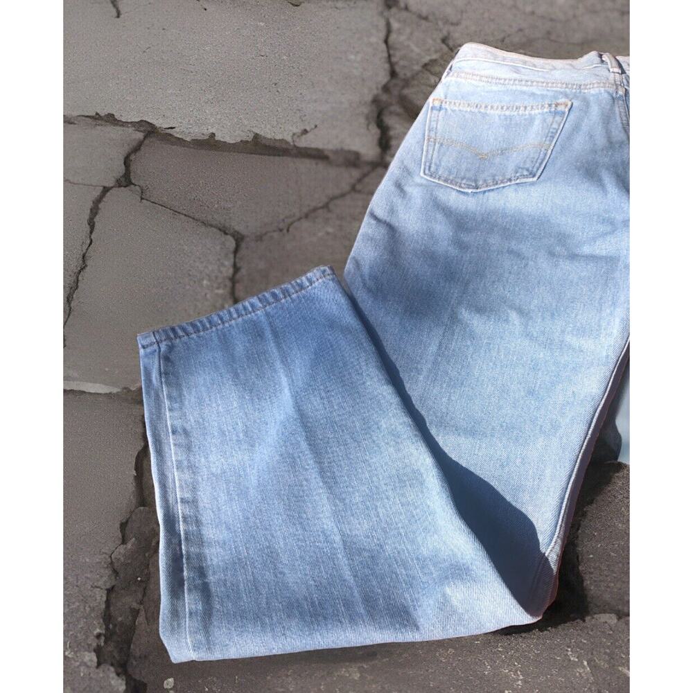 Levi's 550 Men's Jeans 34 x 34 Y2K Regular Fit Straight‎ Leg Light Blue Denim - Picture 8 of 10
